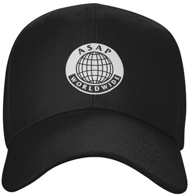 ASAP Rocky Logo Baseball Snapback Cap Black