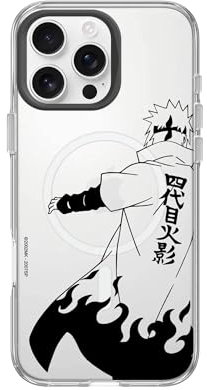 RhinoShield Clear Case Kompatibel mit Magsafe für [iPhone 16 Pro Max] | Überlegener magnetischer Vergilbungsschutz, Aussparung für Kamerataste - Schwarz Kamera-Ring [Skizze - Minato]