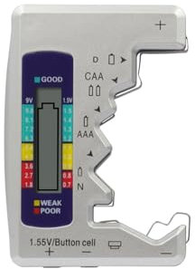 SIGANDG Universel Testeur de Piles Numérique Digital,Comprobador de Batería Digital,pour AA AAA C D N 9V 1.5V Pile Bouton