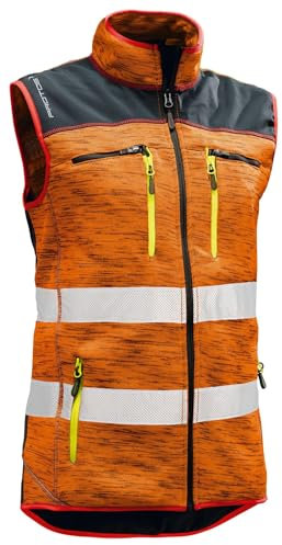 Pfanner Schutzbekleidung Protos Inuit Weste Orange mit Reflex, L