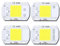 MAMA'S PEARL 4pcs LED Bulb COB Chip 50W 30W 20W 10W Beads 220-240V No Need Driver for Outdoor Indoor FloodLight Backlight Led Module CoolWhite(Coldwhite 6500K,20W 220V 60X40mm)