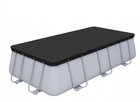 Poolabdeckplane Swimmingpool Abdeckplane Rechteck Frame Pool 404/412x201cm