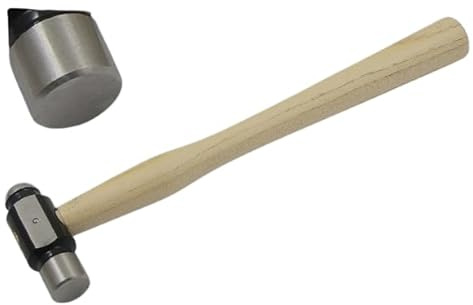 Ball Peen Hammer, 6 oz/ 170g, Metal Working Tool for Jewellery Making and Crafts, Wooden Handle