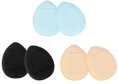 TOPBATHY 6 Stück Teiliges Mini puderquaste Weiche Finger puderpuffs für Gesicht und Körper Wiederverwendbar Geeignet für Loses Puder und Concealer Sanfter Applikator Vielseitig für