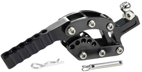 KiBcsLic RC Crawler Car Hook 1:10 oder 1:8 Sammlung Authentisches Diorama Dekoration Fahrzeuge Zubehör Spielzeug Verstellbar für Werkstatt, Schwarz