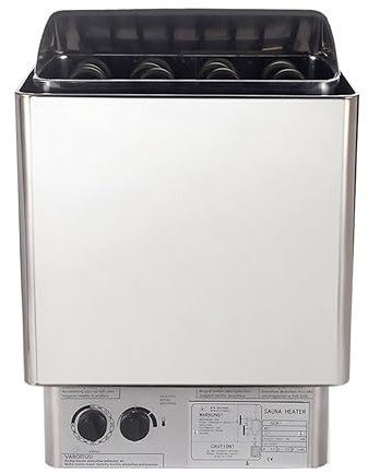 Chauffe-saunas, Générateur de vapeur de poêle de Sauna de 9KW for la douche, chauffage de Sauna en acier inoxydable, four de Sauna sec, four de chauffage domestique(4.5kw,Internal control)