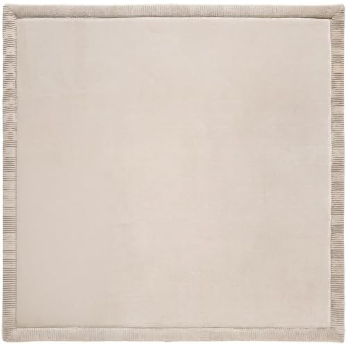 Hakuna Matte Wolkenweiche Spielmatte Baby 127x127 cm, beige,Tatami Matte | Hochdichter Schaumstoff, Oeko-Tex 100 zertifiziert – wasserabweisend, sehr pflegeleicht, rutschfest & sicher als Bodenmatte