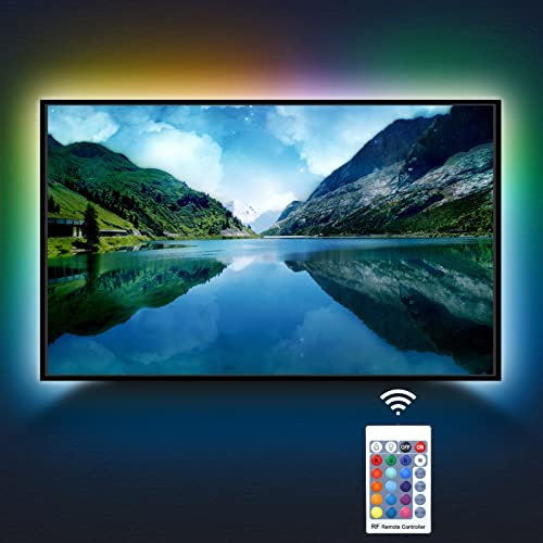 inShareplus Kit di retroilluminazione per TV a LED con telecomando, 2 m per TV da 32 a 60 pollici, retroilluminazione, 16 colori, USB, striscia luminosa a LED per HDTV, giochi, casa, film, decorazione