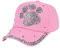 Queenbox Baseball Cap Mit Strass Bling Luxus Männer Frauen Kind Sommer Lässig Einstellbar Hip Hop Sonnenblende Hut, Rosa