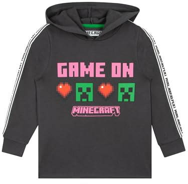 Minecraft Pullover Mädchen | Creeper Kinder Pullover | Kapuzenpullover Für Mädchen
