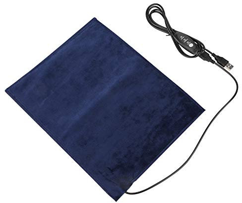 Wakects Heizkissen 5V USB Elektrische Stoffheizung Heizelement für Kleidung Sitz Haustierwärmer 24x30cm 45 ℃
