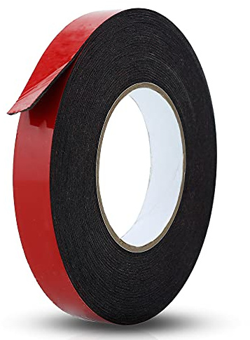 INTIRILIFE Doppelseitiges Schaumklebeband Schwarz - Größe: 12mmx30m - Montageklebeband Hochleistungsklebeband Schwerlast Tape Extra stark