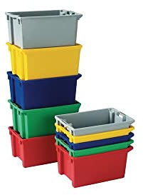 Bac gerbable-emboîtable PP vert L590xl380xH202 mm PP 1,00 PCE