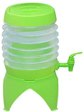 Wasserspender Faltbar, Wasserbehälter Mit Hahn, Kanister Wasserbehälter, Faltbares Fässchen, Getränkespender Bierfass, Tragbarer Wasserträger, Tragbarer Trinkwasserkanister Zum Camping Auto -3,5L