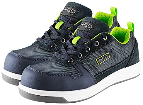 Neo Tools Herren Sicherheitsschuhe der Klasse S1 SRC, verstärkte Arbeitsschuhe, rutschfeste Laufsohle aus EVA- und Gummistoff, Komposit-Zehenschutzkappe