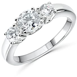 Anellissimo Ring Trilogy Quattro Griffe Damen Jahrestag 925 Silber mit Zirkonia -,