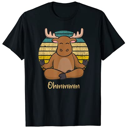 Meditation Elch - Yoga Elch T-Shirt