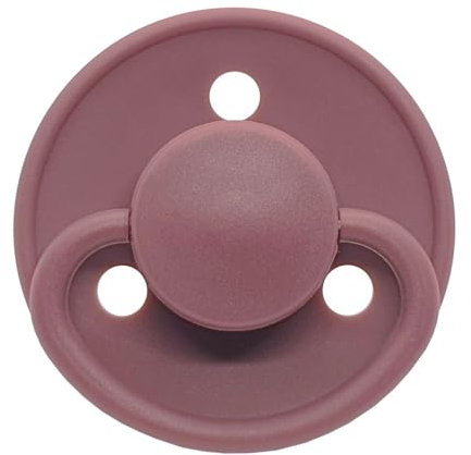 Mininor 2-Pack Schnuller, Naturkautschuk mit Kirschform aus Dänemark (Wine, Größe 2 (6+ Monate))