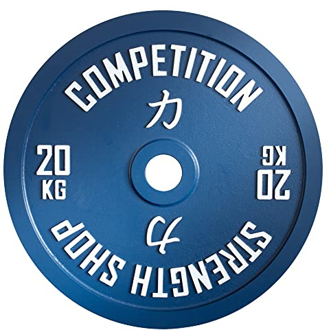 Strengthshop - Dischi calibrati, multicolore, per coppia da 0,25 kg fino a 25 kg, 50,5 mm (adatti per tutti gli stili olimpici), tolleranza del peso di +/-10 g