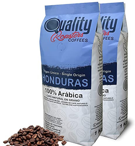 Café en grano natural. 100% Arabica. Origen único Honduras. Tostado artesanal. Tueste medio. (2 Kg)