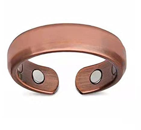 Magnetischer Therapie-Ring, Gewichtsverlustringe für Damen und Herren, verstellbarer Ring, Gesundheitshalterung, schlank, stilvolle Metallberührung, Acupoint-Gesundheitsvorsorge