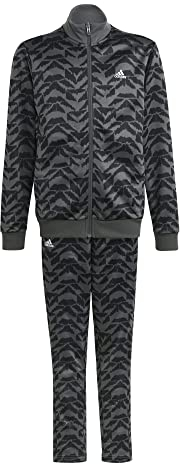 adidas Unisex Kinder Tracksuit U Ft Track Suit, Grey Six/Black/White, HR6401, 164