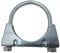 DIY UK 60mm Universal U Bolt Exhaust Clamps - Heavy Duty Zinc Plated Silver Clamp & Nuts (Pack of 2)