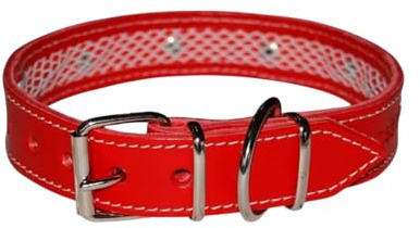 TUYNEC - Hundehalsband Leder mit Schutznetz für Flohhalsband Hunde, Hundehalsband das schützt und die Lebensdauer des Zeckenhalsbands für Hunde verlängert