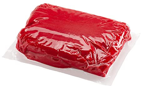 Dekora - Kuchendeko Fondant Rot - Tortenfondant Zuckerpaste für Torten und Cupcakes - Rollfondant für die Herstellung aller Arten von Dekorationen - Einfaches Formen - 1 kg