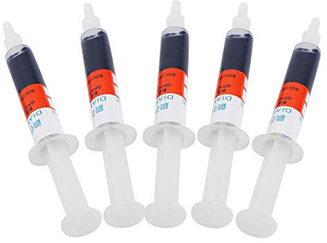 Stropping Compound, 5pcs Diamond Lapping Paste Polishing Compound W0.5-W40 320~10000 Grit Lapidary Paste for Rock Glass Metal Jewelry Resin Marble (W40 (320 mesh coarse grinding and polishing))