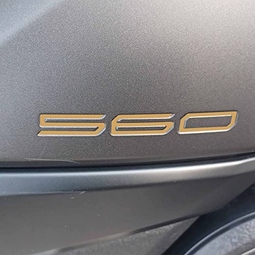 labelbike - Tre Scritte 560 tmax 2020-2021 Adesivi per Scooter compatibili con Yamaha T-Max Oro