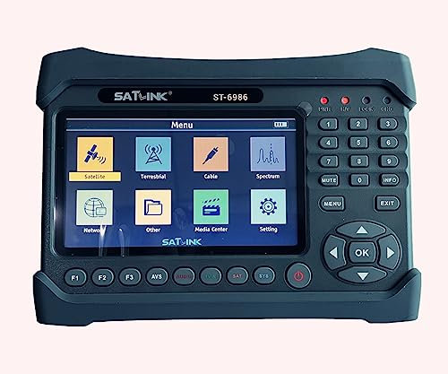 ST-6986 Satellite TV Receiver DVB-S/S2/T/T2/C Combo Meter MPEG-4 HD H.265 (10bits) Spectrum Spectrum Analyzer Digital Satellite Finder Meter