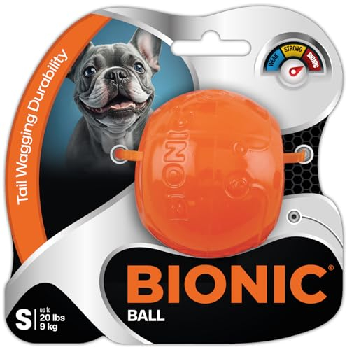 Bionic Ball, extrem widerstandsfähiges Hundespielzeug, 5,8cm
