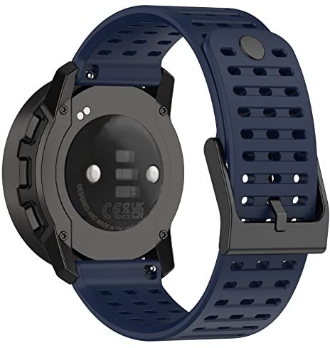 RuenTech 22MM Ersatz-Silikon-Armband für Polar Vantage V3/Vantage M/Vantage M2/Grit X/Grit X Pro/Grit X Pro Titanium Sport Soft Silikon Ersatzband (Blau)