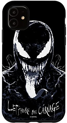 Hülle für iPhone 11 Marvel Venom: Lass es Gemetzel geben Eddie Brock Black