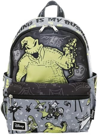 Wondapop Oogie Boogie Deluxe-Nylon-Tagesrucksack, 33 cm, Schwarz, Einheitsgröße, Tagesrucksack
