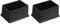 QUARKZMAN 2 Stück PVC Quadratische Stuhlbeinkappen, 60mm x 40mm OD Schwarze Möbelfüße Tischfußabdeckungen Bodenschoner für Terrassentisch Schrank Bettmöbel