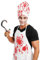 P'tit Clown - 23529 - Crochet de Boucher ensanglanté - 30cm