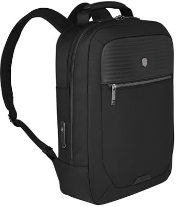 Victorinox Mythic Deluxe Backpack, Rucksack, Laptop- und Tabletfach, Trolley-Riemen, Damen/Herren, 33 x 16 x 45 cm, Schwarz