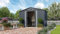Pergart Gerätehaus Dresden II 106, schwarz, 4,71 m² | Wetterfestes & stabiles Gartenhaus | Geräteschuppen aus verzinktem Stahlblech | Metallgerätehaus zur Aufbewahrung von Werkzeug