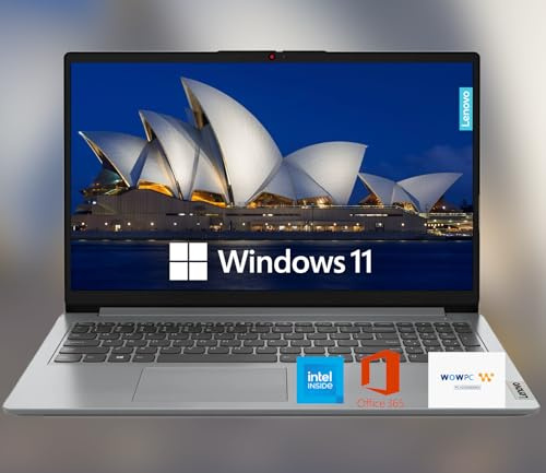 Lenovo 15.6 HD IdeaPad Anti-glare Screen w/ 1 Year Microsoft 365, 1.1TB SSD, 20GB RAM, Windows 11 Home, Intel Processor, WiFi 6, HDMI, USB-C, SD Card Reader, Up to 9.5 Hours Battery Life, w/WOWPC USB