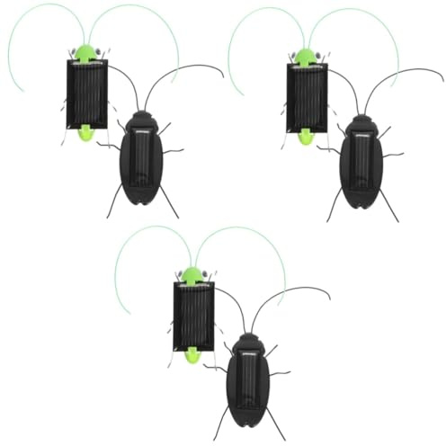 VANZACK 6 Stck. Solarbetriebenes Lernspielzeug Teiliges Simulation Insekt und Kakerlake für Outdoor Sommerspaß ohne Batterie