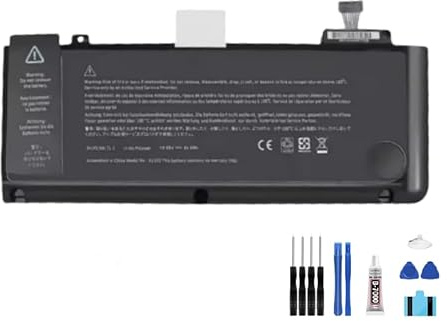 Generic Akku A1322, 5800 mAh, 10,95 V, kompatibel mit MacBook Pro 2009, 2010, 2011, 2012, 33 cm (13 Zoll), passend für A1278 MB990LL/A MB991ll/A MC374ll/A Laptop-Akku