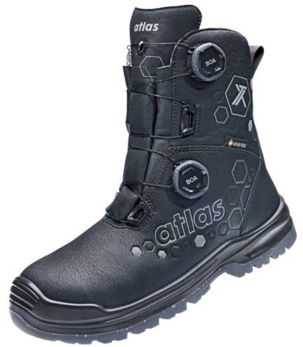 Atlas XT 1050 BOA GTX S3 Sicherheitsschuhe mit Gore-Tex Extraguard Obermaterial, wasserdicht, Aluminiumkappe, BOA Schnellverschluss W10