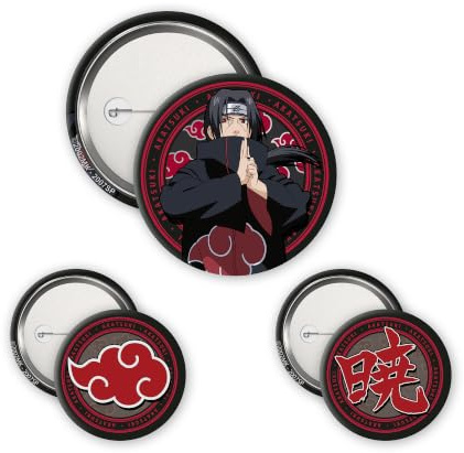 ABYSTYLE Anstecker Naruto Shippuden Itachi & Akatsuki – Offizielles Produkt