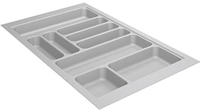 Hettich 9194940 Besteckkasten Box Atira Orga Tray 440 Silbergrau, Maße (mm): L900xB520xH55, Besteckeinsatz variabel für Schubladen Organizer in der Küche