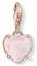 THOMAS SABO Damen-Charm-Anhänger Weisser Love Knot Klein Charm Club 925 Sterling Silber 1563-051-14
