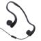 Easycat, cuffie con conduzione ossea con microfono stereo aperto per sport con microfono a riduzione del rumore (nero)