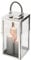Fink Sevilla Laterne, Glas, Silber, 24cm