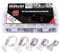 Hilitchi 40-Pcs 8-29mm Clamping Range Butterfly Key-Type Adjustable Hose Pipe Worm Gear Clamps Assortment Kit, Clamps Ideal for Plumbing, Automotive - - 304 Stainless Steel